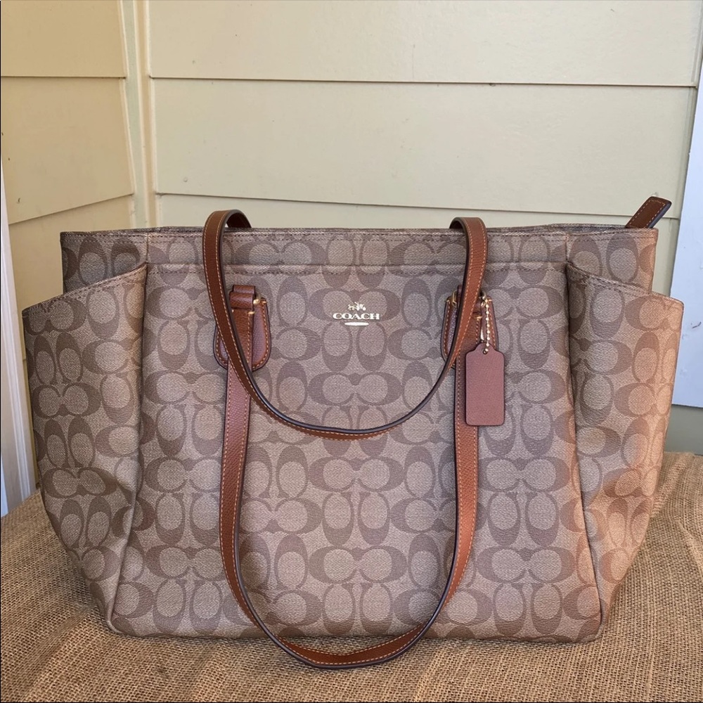 COACH Signature Baby Diaper Multi-function Tote